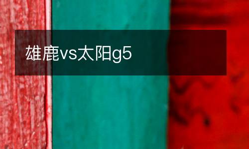 雄鹿vs太陽g5